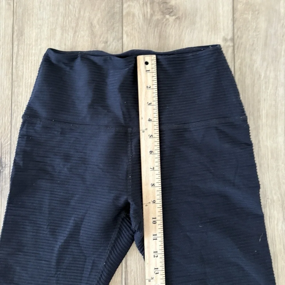 Beyond Yoga Leggings Womens Small High Waisted Ribbed Black Made in USA